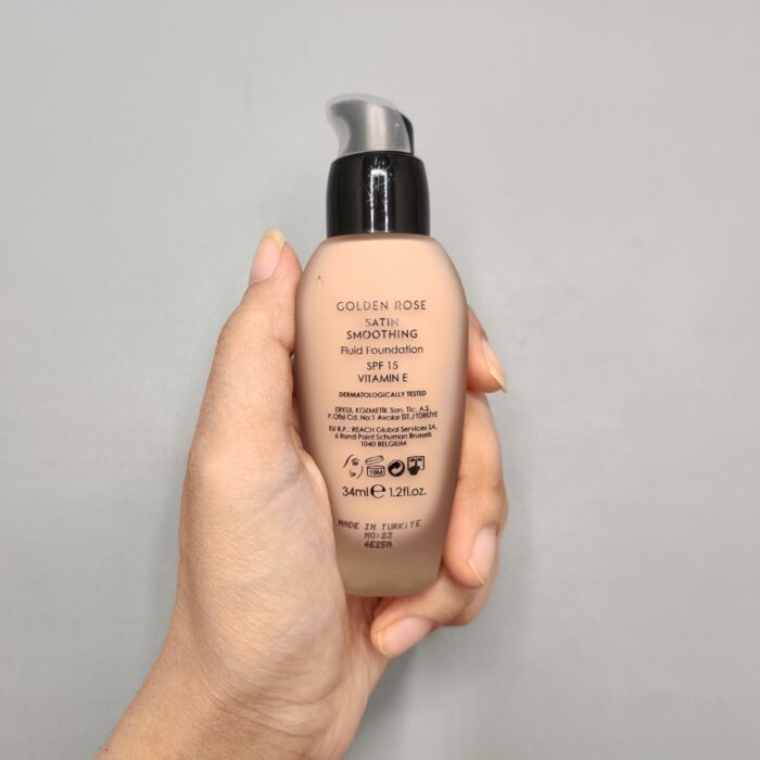 کرم پودر ساتین SPF 15 حجم 30 میل گلدن رز - Image 4