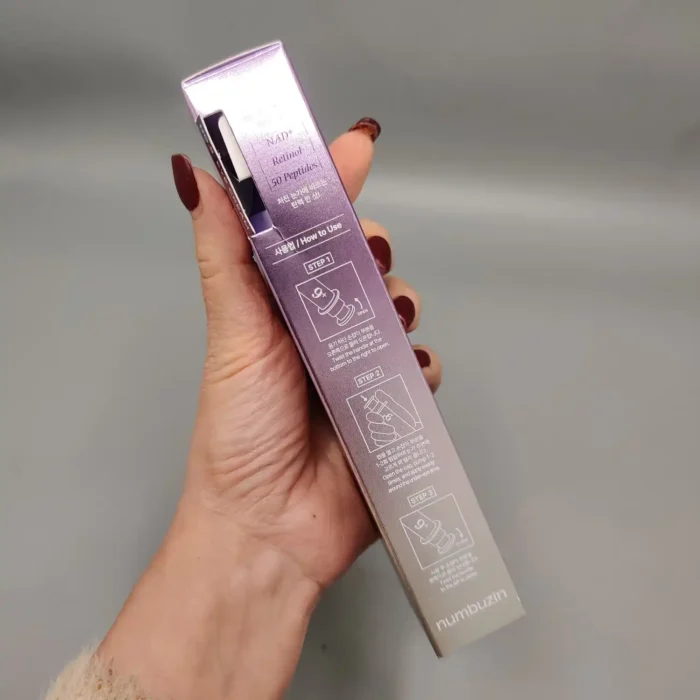 دور چشم ضد چروک و لیفتینگ نامبوزین Numbuzin NAD+Retinol Volumetox Eye Cream شماره 9 حجم 10 میل - Image 3